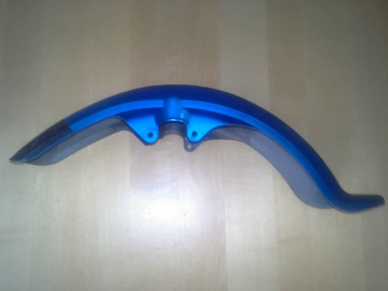 Motorcycle fender mould